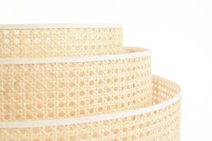 Lampa podłogowa BPS KONCEPT Lampa stojąca BOHO TRI rattan 4