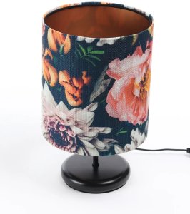 Lampa stołowa FLORAL-C wielokolorowa/miedziana BPS KONCEPT 3