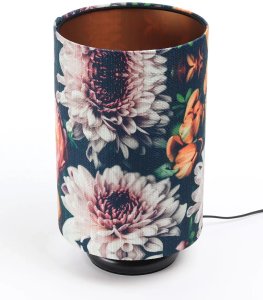 Lampa stołowa Luminex Lampa stołowa FLORAL-D wielokolorowa/miedziana BPS KONCEPT 3