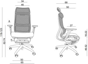 Krzesło biurowe Unique Fotel biurowy SPACE czarny UNIQUE 4