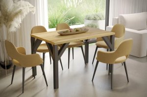 Stół rozkładany BALTIKA 130(185)x90 dąb natura ENDO 1