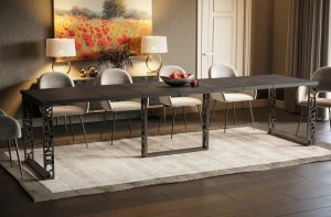 Stół rozkładany EWEREST MAX 130(250)x85 beton ciemny ENDO 2