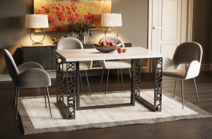 Stół rozkładany EWEREST MAX 130(250)x85 biały połysk ENDO 1