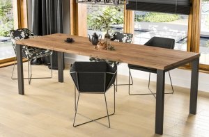 Malys Group Stół rozkładany GARANT 80(170)x80 dąb złoty craft ENDO 2