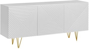 Komoda PYRAMID 160 biały mat/złota FURNIVAL 1