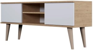 Szafka RTV TORONTO 120 dąb artisan/biała KOCOT MEBLE 2