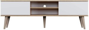 Szafka RTV TORONTO 160 dąb artisan/biała KOCOT MEBLE 4