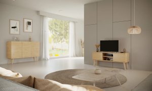 Szafka RTV TORONTO 120 dąb artisan KOCOT MEBLE 8