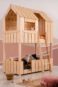 Łóżko piętrowe PAT 80x160 sosna ADEKO STOLARNIA 4