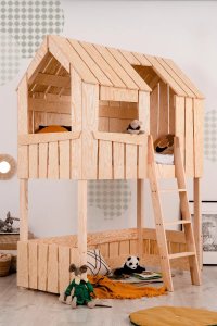 Łóżko piętrowe PAT A 90x200 sosna ADEKO STOLARNIA 4