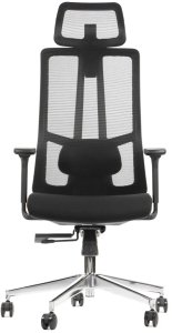 Fotel biurowy AKCENT czarny STEMA 2