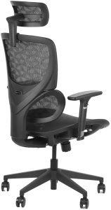 Fotel biurowy ERGONEW S1 czarny siatka STEMA 3