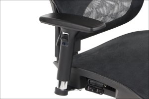 Fotel biurowy ERGONEW S1 czarny siatka STEMA 9