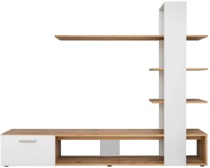 Meblościanka ECO dąb wotan/biały mat ASM Meble 2