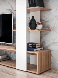 Meblościanka ECO dąb wotan/biały mat ASM Meble 4