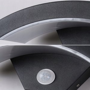 Lampa kinkiet ścienny elewacyjny LED 18W barwa zimna + PIR CY-30 MEGAKABEL 10