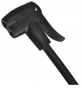 Pompka podłogowa rowerowa z manometrem Nexelo z zaciskiem na zawór 4