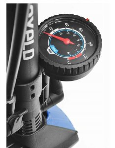 Pompka podłogowa rowerowa z manometrem Nexelo z zaciskiem na zawór 5