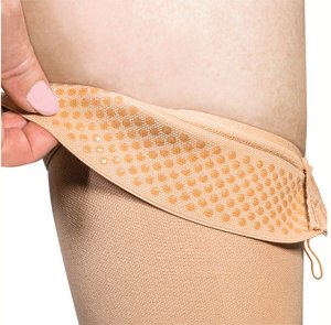 Pończochy uciskowe kompresyjne z zamkiem L-XL zakolanówki samonośne 3