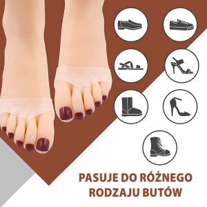 Żelowe wkładki amortyzujące pod sklepienie stopy - śródstopie komplet 2 szt 4