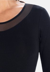 Body damskie z wiskozy Amber czarne Czarny L 2