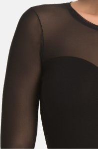 Body damskie z siateczką Willow czarne Czarny XL 6