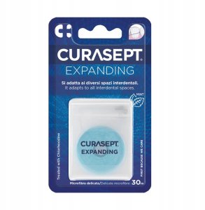 CURASEPT NIĆ z MIKROFIBRY MIĘTA 30M 3