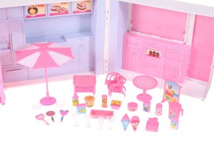 Samochód kamper wakacyjny rozkładany dla lalek Barbie 11