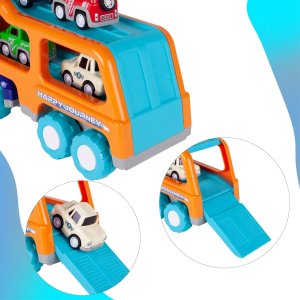 Laweta Duża Ciężarówka Tir z Autami i Samolotem 15