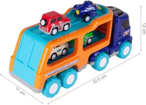 Laweta Duża Ciężarówka Tir z Autami i Samolotem 2