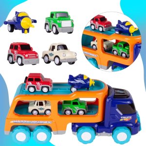 Laweta Duża Ciężarówka Tir z Autami i Samolotem 3