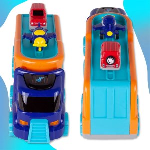 Laweta Duża Ciężarówka Tir z Autami i Samolotem 5