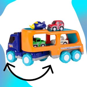 Laweta Duża Ciężarówka Tir z Autami i Samolotem 8