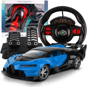 Wyścigówka Samochód RC Zdalnie Sterowany Auto + Kierownica Pedały 1