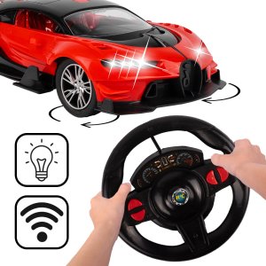 Wyścigówka Samochód RC Zdalnie Sterowany Auto + Kierownica Pedały 4