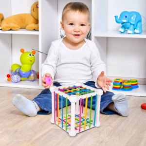 Klocki Kształty Sensoryczne Zabawa Zręcznościowa 12