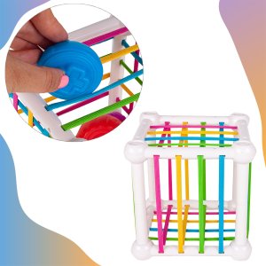 Klocki Kształty Sensoryczne Zabawa Zręcznościowa 5