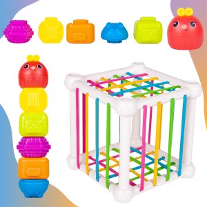 Klocki Kształty Sensoryczne Zabawa Zręcznościowa 6