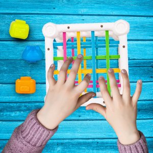 Klocki Kształty Sensoryczne Zabawa Zręcznościowa 8