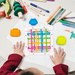 Klocki Kształty Sensoryczne Zabawa Zręcznościowa 9