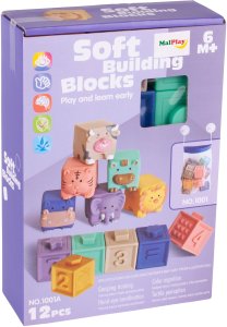 Klocki Miękkie Gumowe Sensoryczne Dla Dzieci 12 el 6