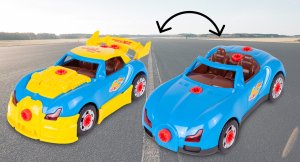 Samochód Auto Bugatti Do Samodzielnego Rozkręcania Skręcania Wiertarka 3