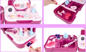 Kuferek Salon Piękności Toaletka dla Dziewczynki 12