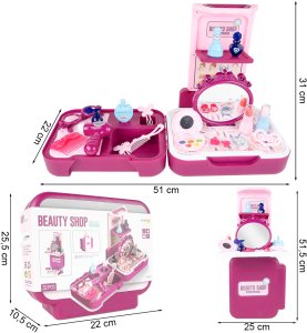 Kuferek Salon Piękności Toaletka dla Dziewczynki 2