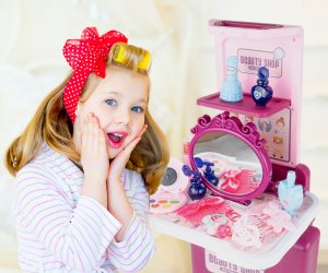 Kuferek Salon Piękności Toaletka dla Dziewczynki 4