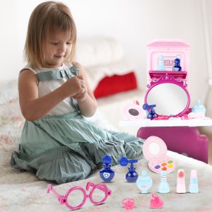 Kuferek Salon Piękności Toaletka dla Dziewczynki 8