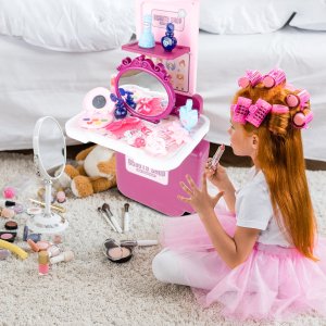 Kuferek Salon Piękności Toaletka dla Dziewczynki 9