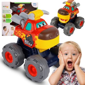 Auto Monster Truck Dla Malucha Byk Rusza Ustami 1