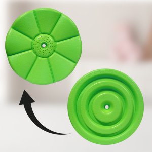 Huśtawka Ogrodowa Dla Dzieci Dysk Kwiatek Okrągła Deska Wisząca Mocna 200cm 12