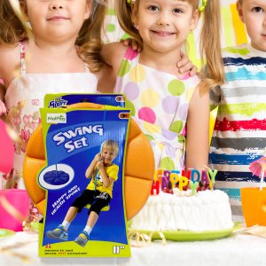 Huśtawka Ogrodowa Dla Dzieci Dysk Kwiatek Okrągła Deska Wisząca Mocna 200cm 13